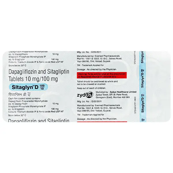 Sitaglyn D 10mg/100mg Tablet